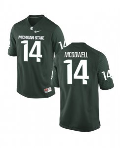 Men's Malik McDowell Michigan State Spartans #14 Nike NCAA Green Authentic College Stitched Football Jersey LY50F28ZL